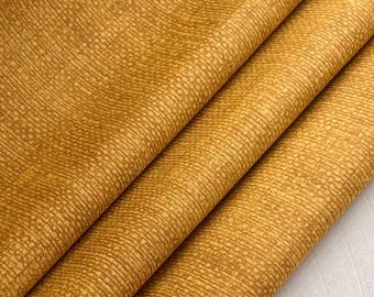 Gold Mustard - Basket Weave Fabric  - 100 Quilter Cotton By the Yard, 1/4, 1/2 or Fat Quarter