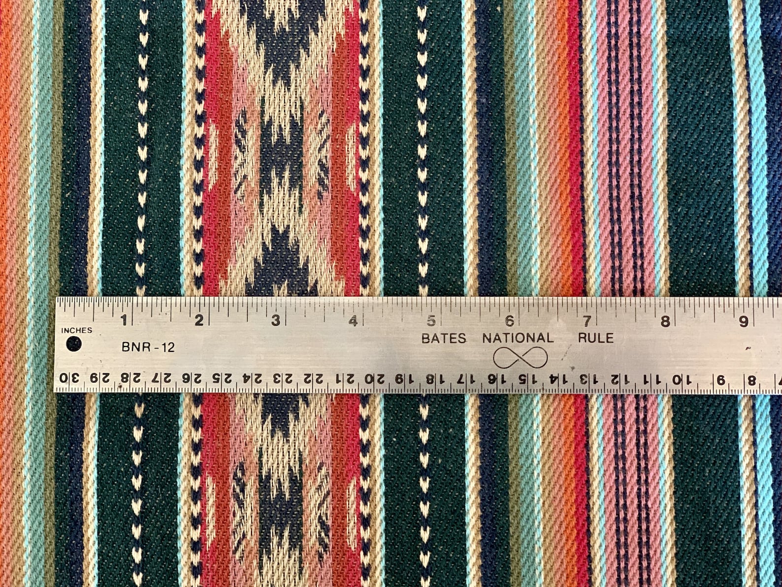 Faux Vintage Saddle Blanket Heavy Weight Twill Fabric Ethnic Stripe BOHO Ranch Fabric Western