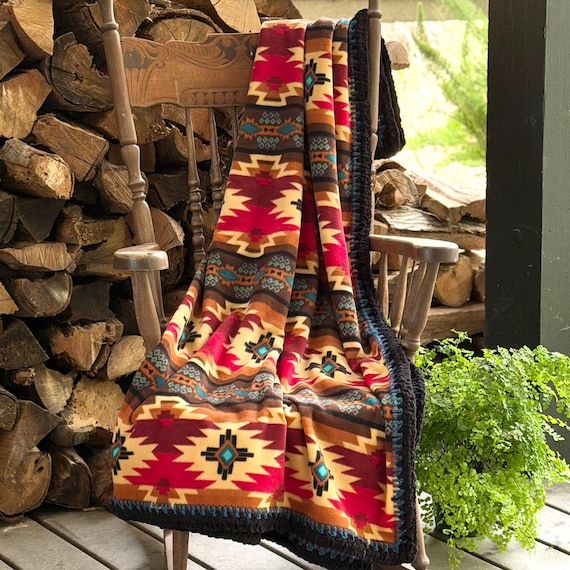 Couverture De Selle Western Tissée Main - Laine - Inde - Occasion