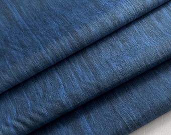 Fine Wood Grain Fabric - Navy - Barn Board Fabric - Landscape Fabric - Floorboards Fabric - Wood Quilt - Fat, 1/4, 1/2, Yd-100% Cotton