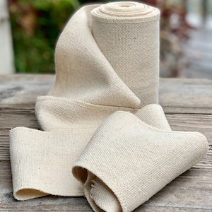 Graanzaklint - Natural Cream Off-White Ribbon - Rustiek lint - 4 1/2 inch breed - Farmhouse Tree Garland - Wedding Bows -5 Yd Rolls