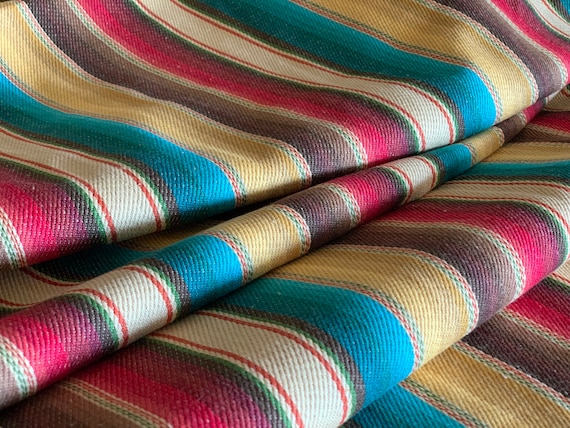 Southwest Upholstery Twill Fabric BOHO Ranch Fabric Serape Style Saddle Blanket Southwest Fabric Ethnic Stripe Western Fabric Southwest Upholstery Twill Fabric BOHO Ranch Fabric Serape Style Saddle Blanket Southwest Fabric Ethnic Stripe Western Fabric