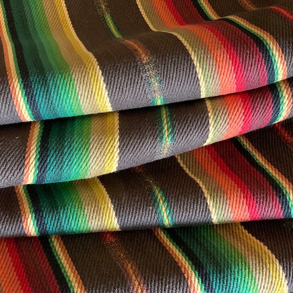 Southwest Upholstery Twill Fabric - Ethnic Stripe - BOHO Ranch Fabric - Western Fabric - Southwest Fabric - Serape Style - Saddle Blanket