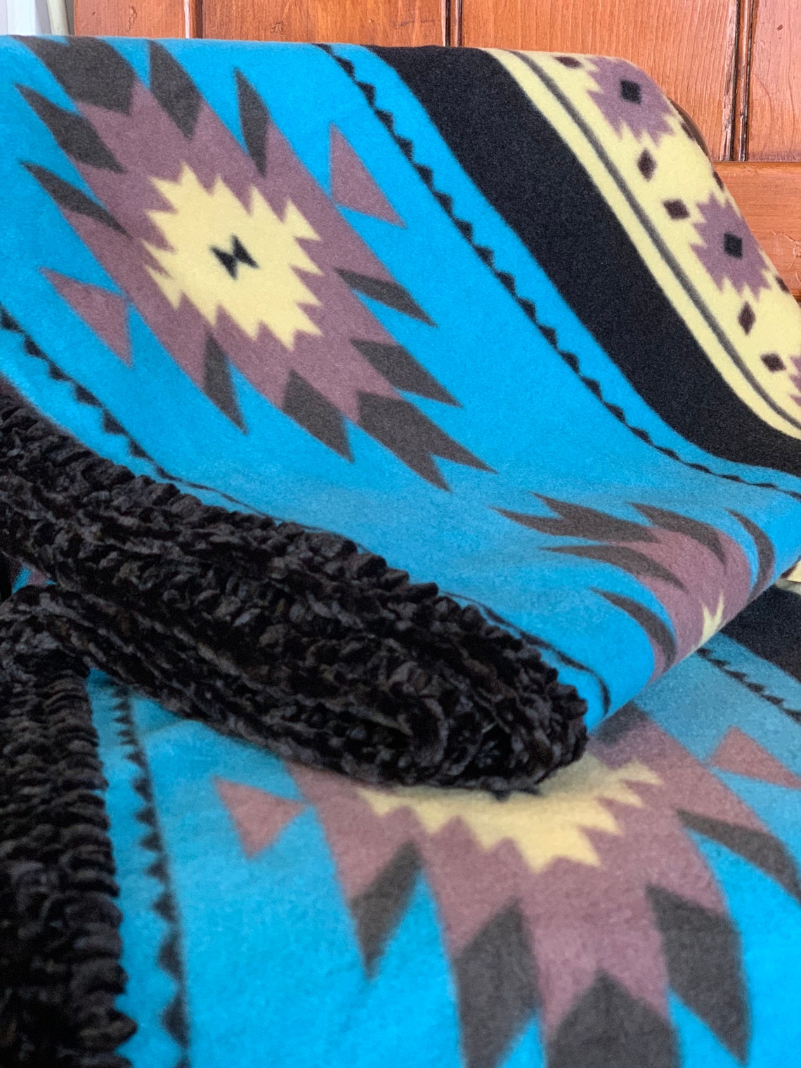 Native American Fleece Blanket Throw Southwest Blanket Etsy