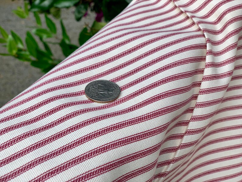 54 Ticking Fabric by the Yard Duck Cotton Canvas Etsy