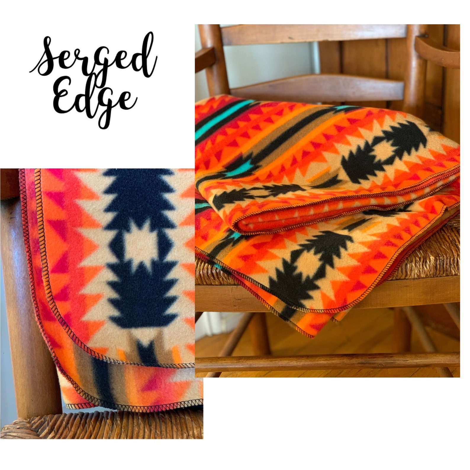 Native American Fleece Blanket Throw Southwest Blanket Etsy