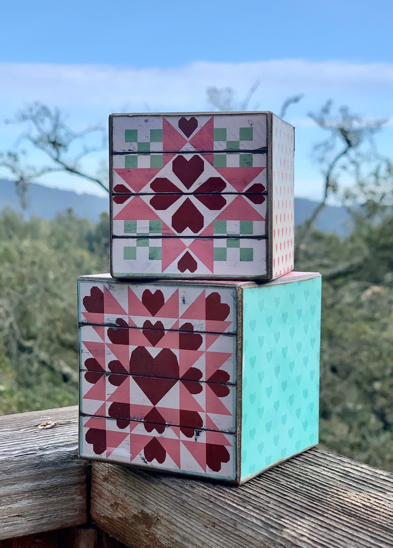 OUT OF STOCK Mini Barn Quilt Valentines Day Barn Quilt Etsy