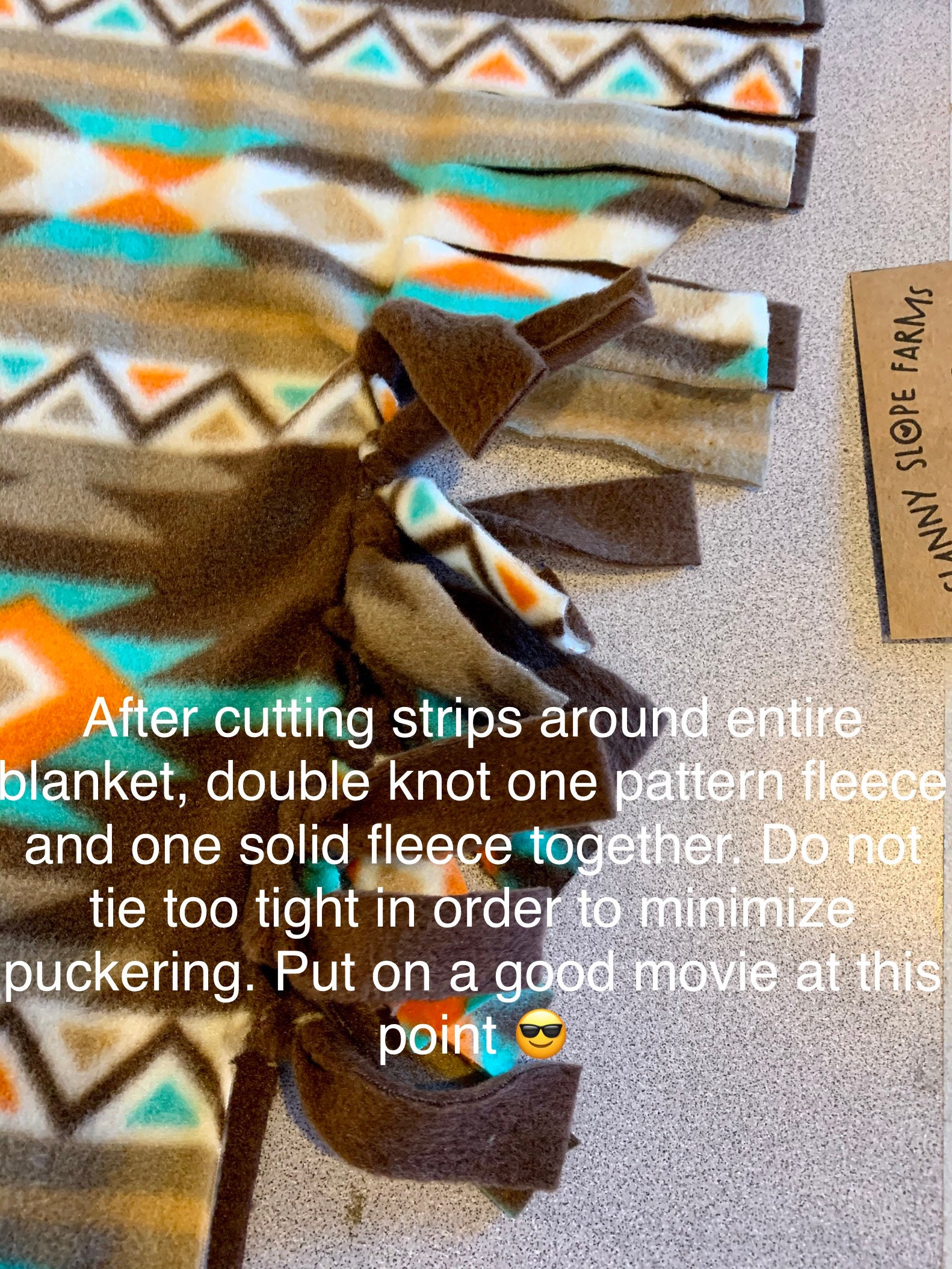 Personalized Fleece Tie Blanket - Repeating Boy Name