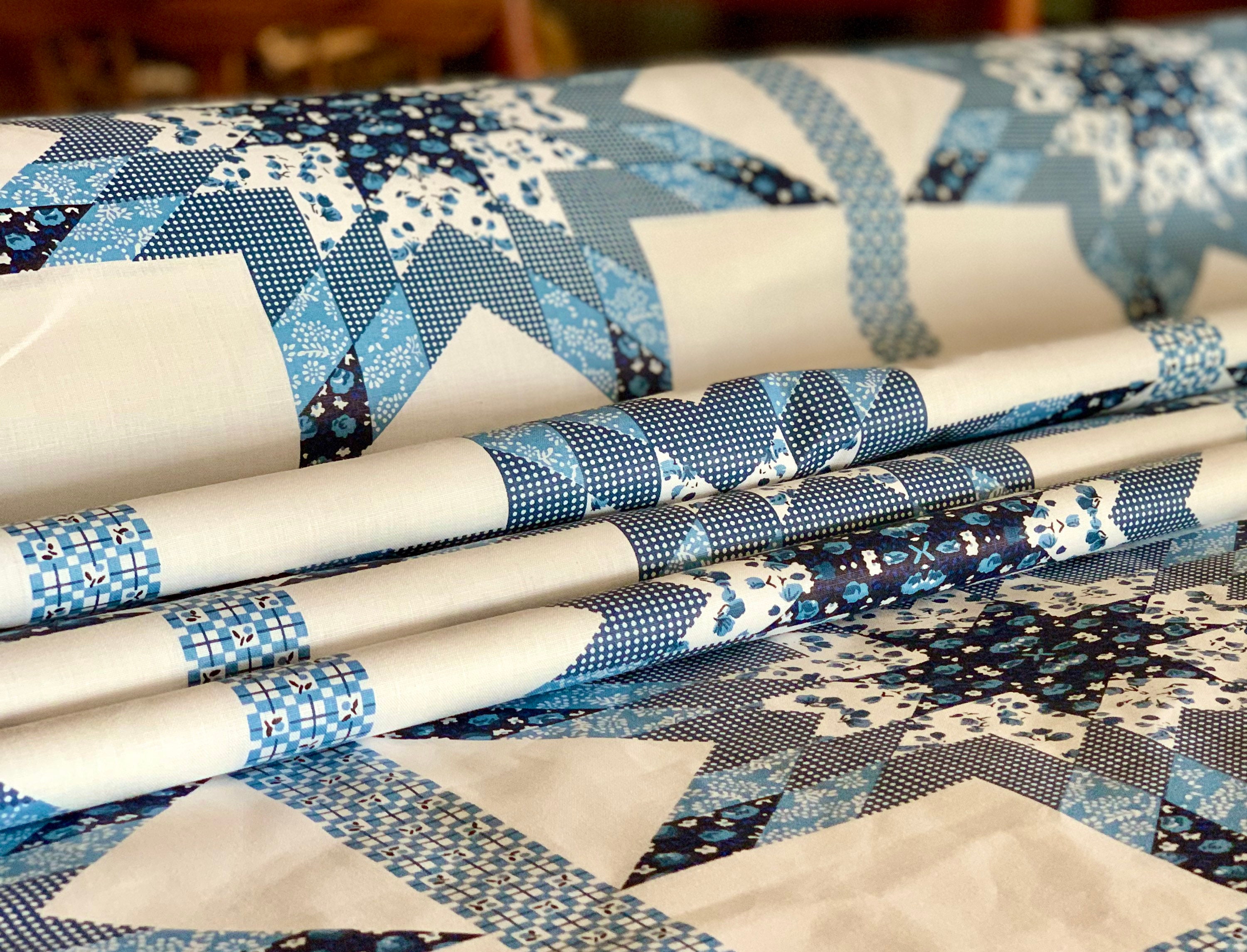 FABRIC Quilt Top 90 Wide Cheater Quilt Top Calico 100 Etsy