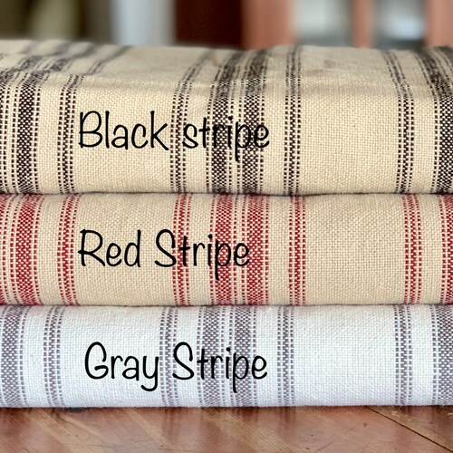 Grain Sack Fabric Feed Sack Fabric Ticking Fabric Our Etsy