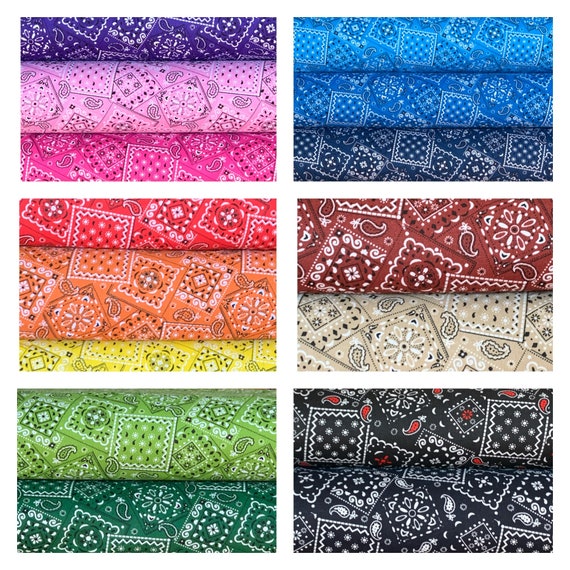 Fat Quarter or 1/4 Yd. Bundle Bandana Fabric Collection