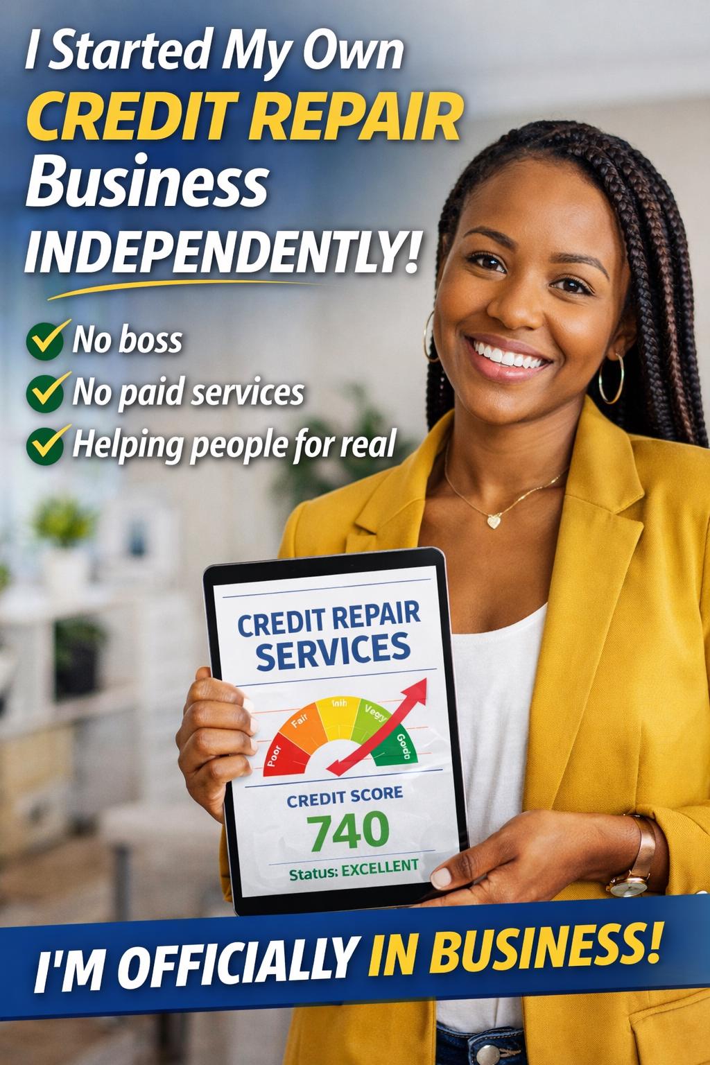 How to Start a Credit Repair Business Independently Blue Print - Etsy