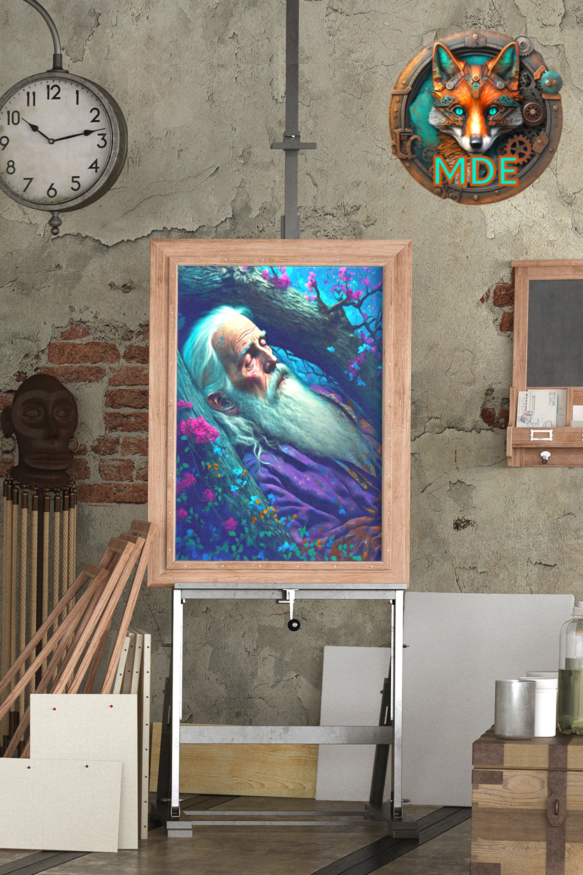 Printable Wall Art, Digital Download, Art Print of Rip Van Winkle ...