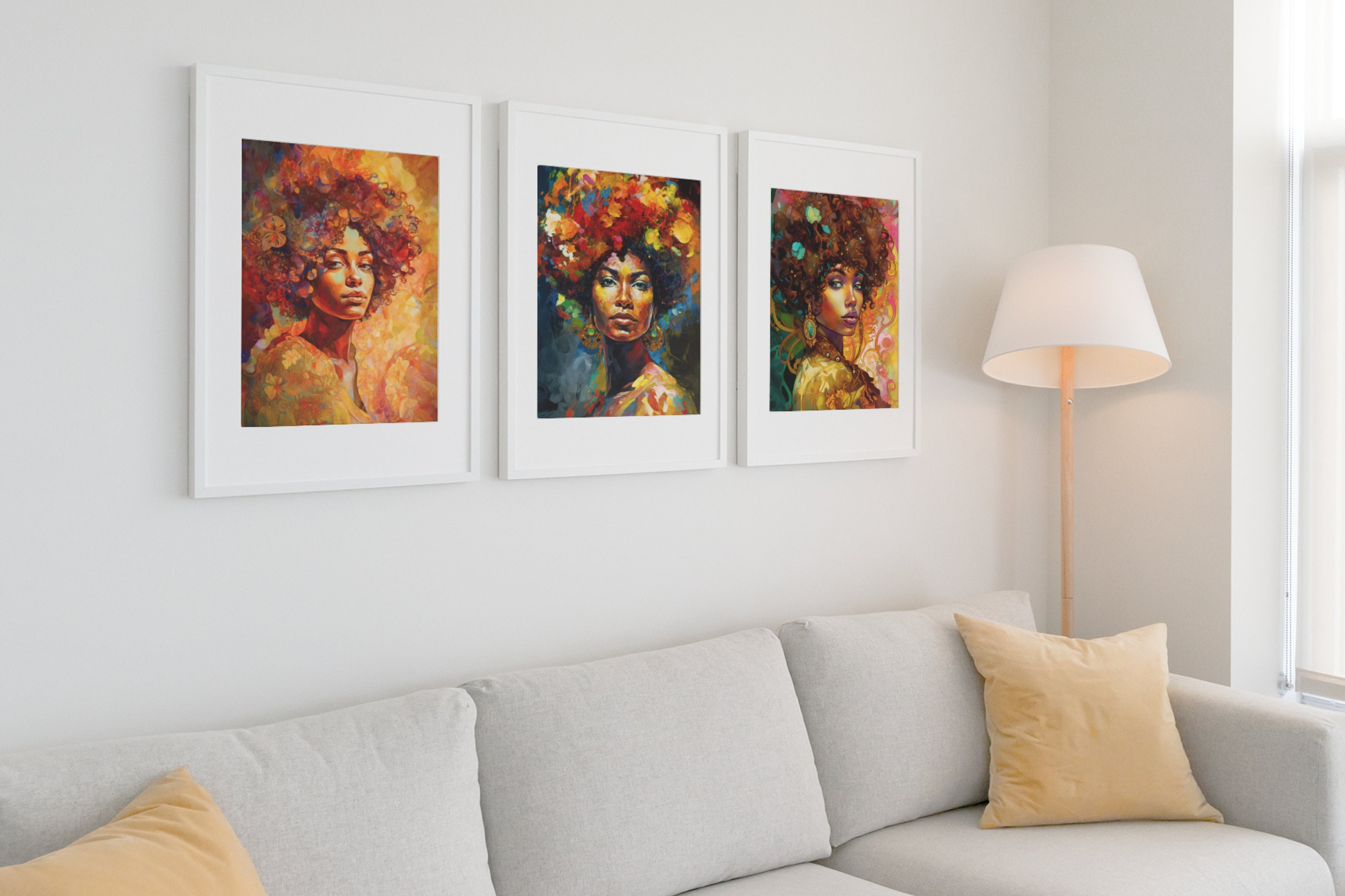 Black Art, Printable Wall Art, Digital Download. Motivational Series of ...