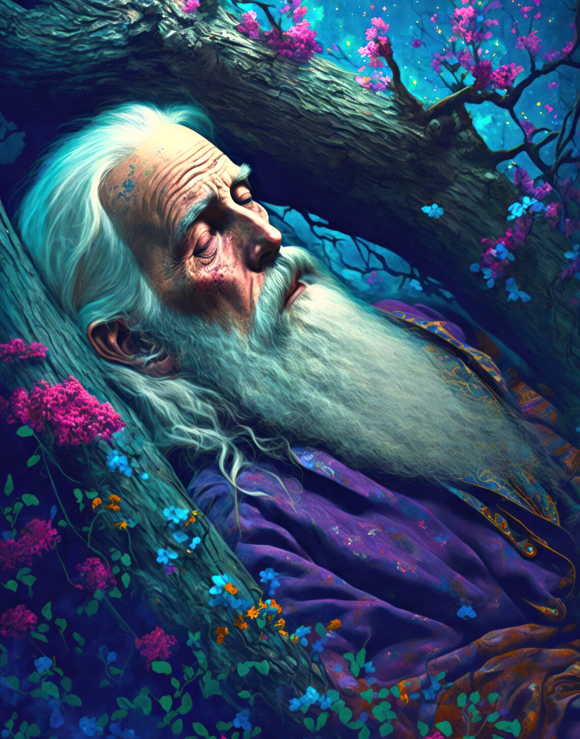 Printable Wall Art, Digital Download, Art Print of Rip Van Winkle ...