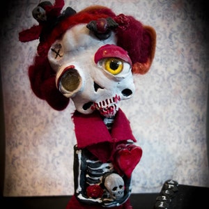 Casimira,Ooak vampire skelly doll,l collectible creepy art doll, creepy cute doll destiny,  Fantasy Doll, handmade doll skelleton,OOAK Doll
