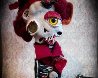 Casimira, muñeca esqueleto vampiro Ooak, muñeca de arte espeluznante coleccionable, muñeca linda y espeluznante del destino, muñeca de fantasía, esqueleto de muñeca hecho a mano, muñeca OOAK
