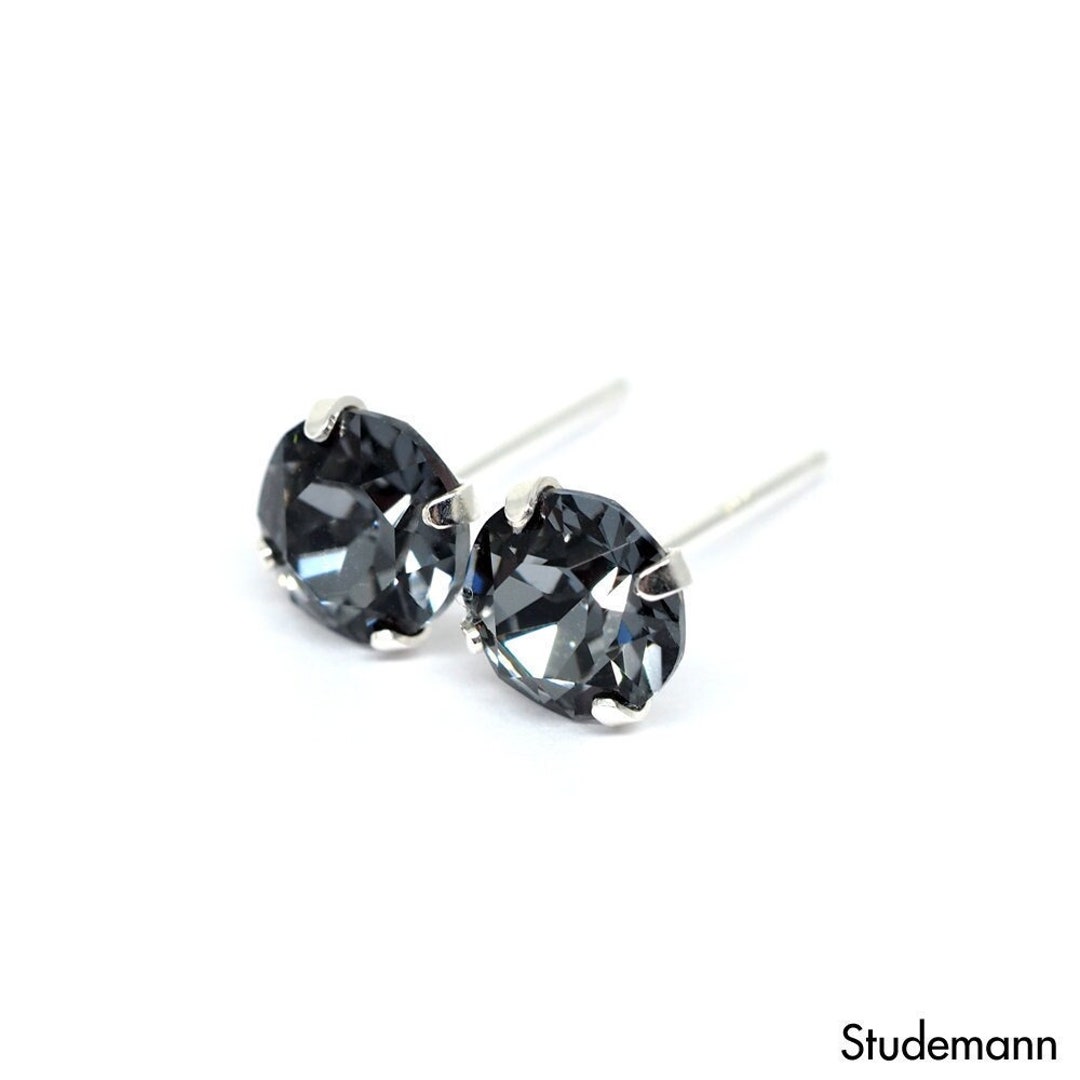 【BLACKPURPLE】[BLACKLABEL] Mystic Square Crystal Earring BLACKPURPLE】[BLACKLABEL] Mystic Square Crystal Earring