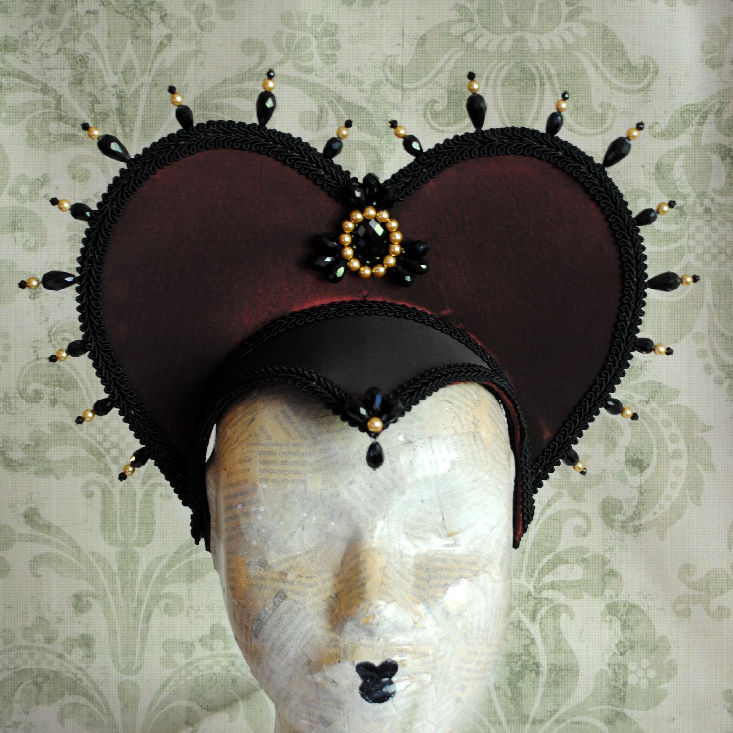 Vampire Headdress,gothic Headpiece,royal Tudors Headdress,queen of