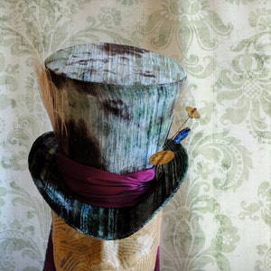 Mad Hatter-cilinderhoed, steampunk-halloweenkostuum Alice in Wonderland-cilinderhoed, Tea Party-hoed voor dames-custom-made to order