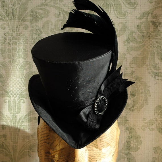 Sombrero de bruja victoriano mini sombrero copa Etsy España