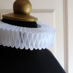 White Elizabethan Collar,elizabethan Ruff,renaissance Cosplay,neck Ruff