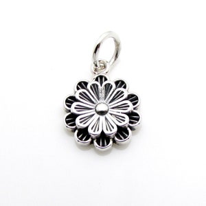 Sterling Silver Pendant, Sterling Silver Flower Pendant, Flower Pendant, Sterling Silver Necklace, Necklace Pendant, Necklace Charm