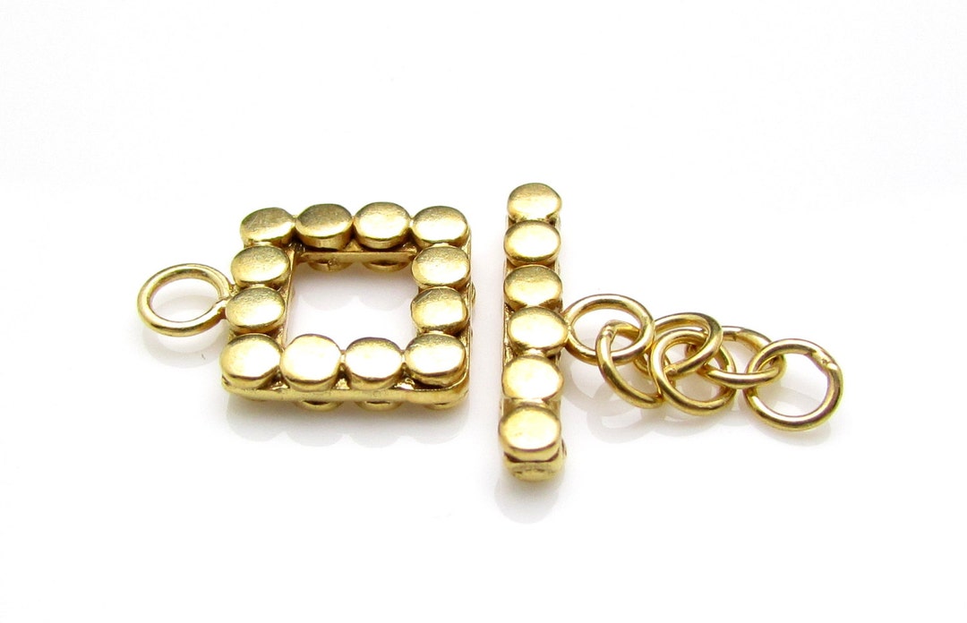 Drawstring Toggle Gold 24k Gold Over Sterling Silver Toggle and Bar, 1 Pc - Etsy