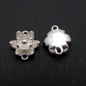 Sterling Silver Connectors, 2 Pcs