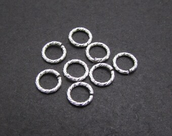 Sterling Silver Open Jump Ring, 4mm, 20ga, 20 Pcs