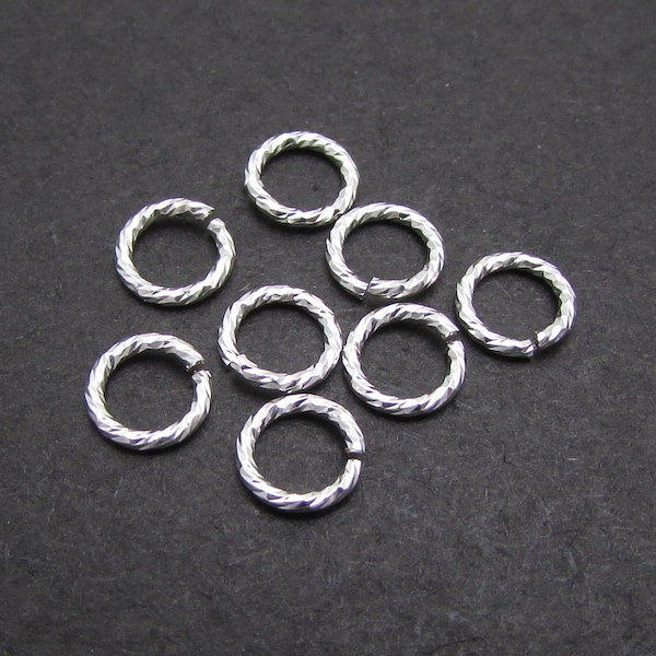 Sterling Silver Open Jump Ring, 20ga, 5mm, 20 Pcs