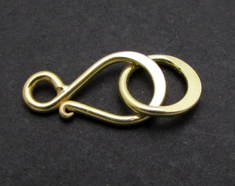 2 Clasps, 24k Gold over Sterling Silver