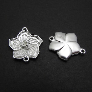 Sterling Silver Connectors, 2 Pcs