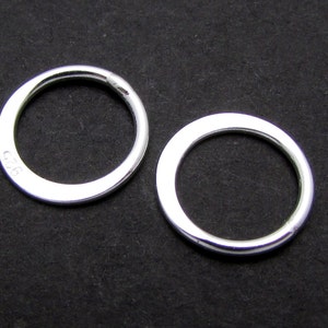 Sterling Silver 15mm Connectors, 2 Pcs