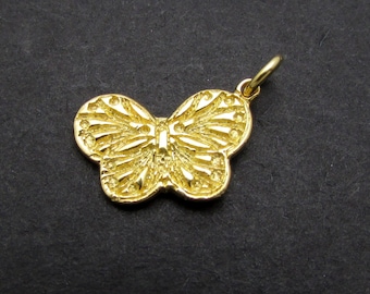 1 Pc, Gold Charms, 24k Gold plated over sterling silver
