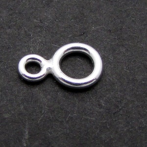 Sterling Silver Closed Jump Ring, 10 Pcs