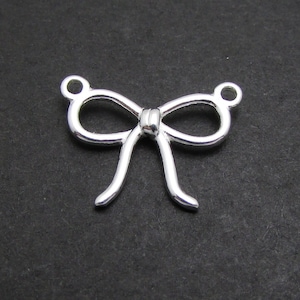Sterling Silver Connectors, 2 Pcs