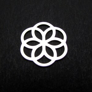 Sterling Silver Connectors, 15mm, 1 Pc