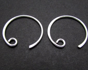 4 Pcs, Sterling Silver Ear Wires