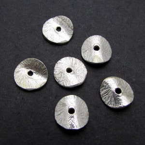 10 Pcs, 6mm, Sterling Silver Spacer Beads