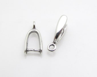 Sterling Silver Bails, 2 Pcs