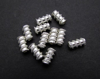 Sterling Silver Bead, 6.5mm, 4 Pcs