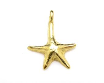 1 Pc,  Gold Charms, 24k Gold plated over  sterling silver