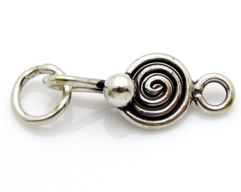 2 Sterling Silver Clasp with ring