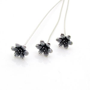 Sterling Silver Head Pins, 24ga, 50mm