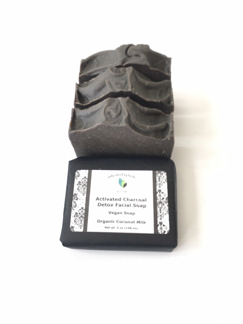 Acne Soap Activated Charcoal Soap Facial Detox Soap Bar Etsy