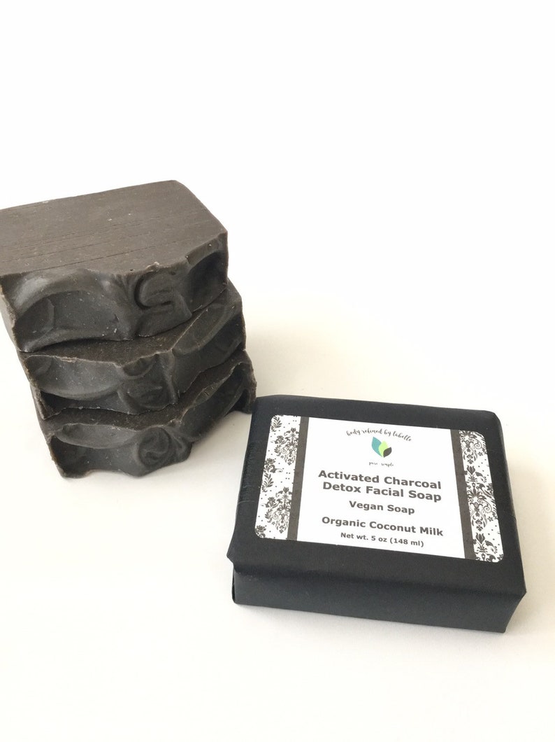 Acne Soap Activated Charcoal Soap Facial Detox Soap Bar Etsy