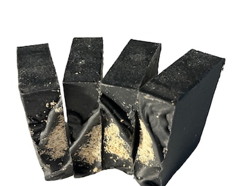 Activated Charcoal Soap | Facial Detox Soap Bar | Unscented Soap | Natural Soap | Vegan Soap | Cold Process Soap | Facial Soap