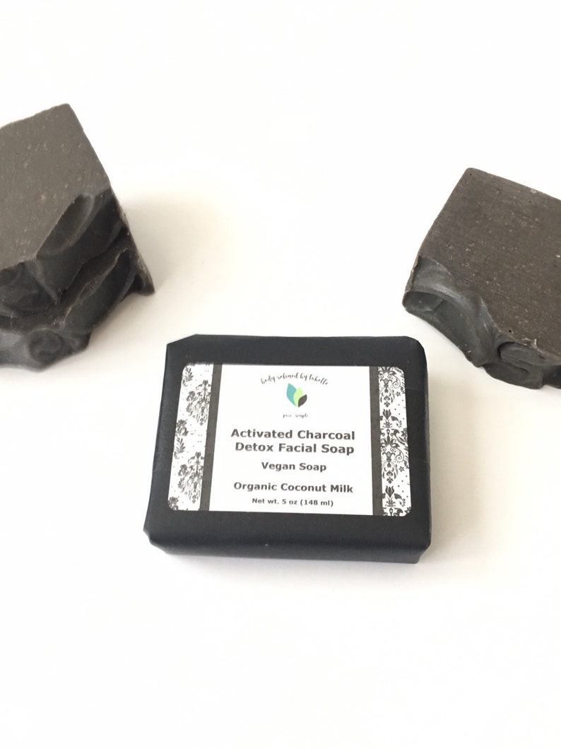 Acne Soap Activated Charcoal Soap Facial Detox Soap Bar Etsy