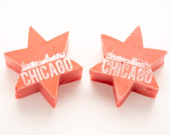 Chicago Seifen | Kaltwaschseife | Unisex Seife | Vegane Seife | Artisan Seife | Kumquat Seife | Chicago Star Seife